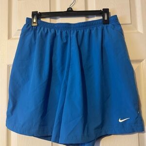 Nike Gray and Blue Fit Dry Shorts